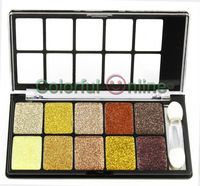 Sparkling 10 Colors Glitter Sombra Creme Palette De Maquiag