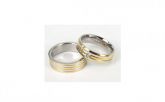 Par Ouro Amantes 18k Amarelo E Ouro Branco